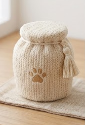 ペット用の骨壺カバー